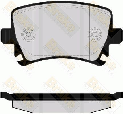 BRAKE ENGINEERING Комплект тормозных колодок, дисковый тормоз PA1560